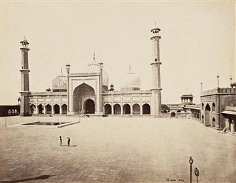 SAMUEL BOURNE (1834-1912) A group of 17 photographs depicting historical landmarks in Delhi. 1860s.                                              